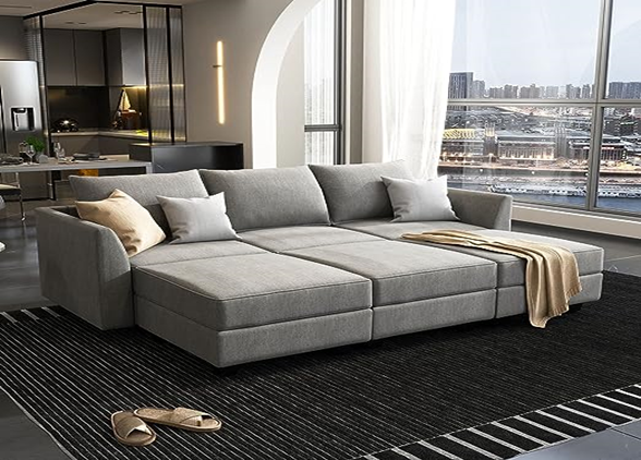 4-Piece Modular Sectional Sofa