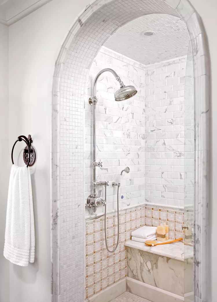 Arched Walk-In Shower