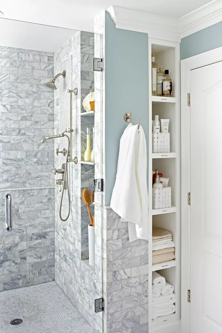 Built-In Shower Storage