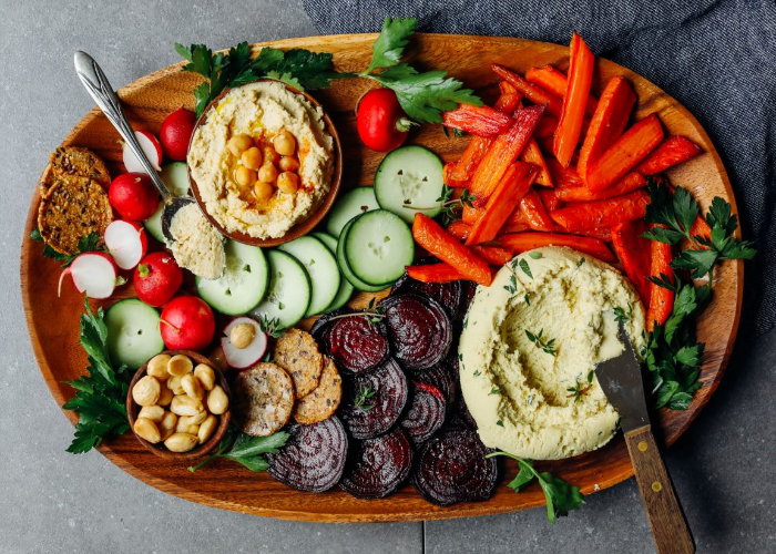 Charcuterie Board with Vegan Macadamia Nut Cheese