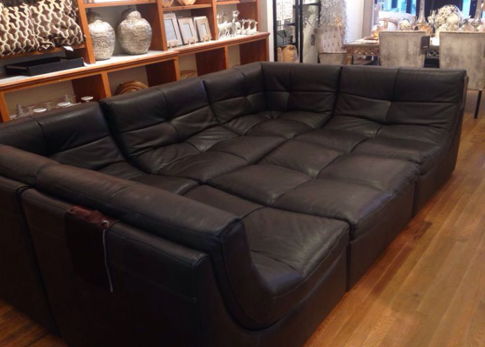 Convo Leather Sectional Sofa