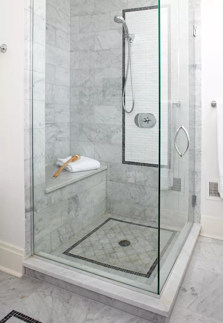 Corner Walk-In Shower