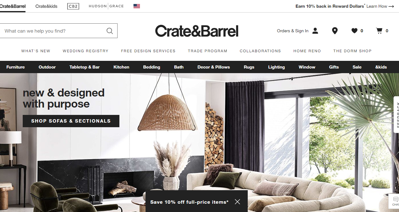 Crate and Barrel