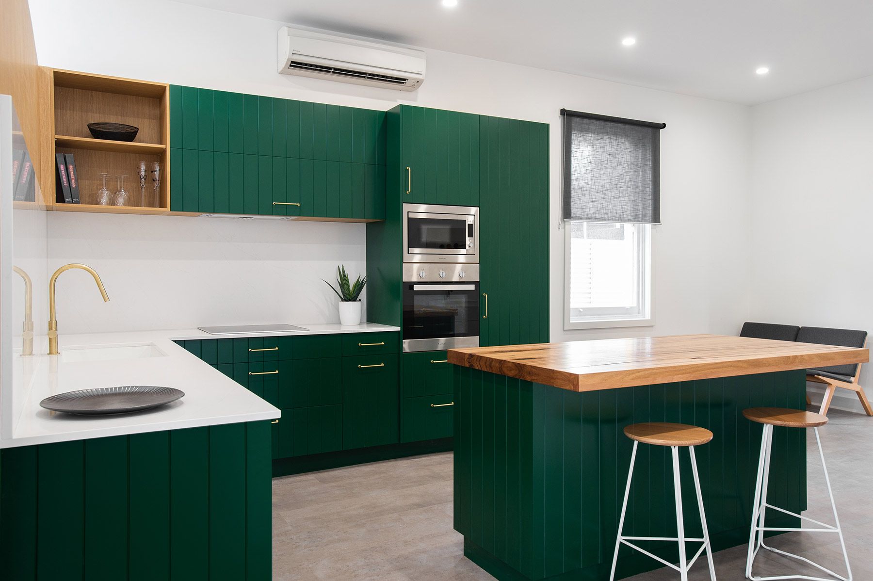 Dark Green Kitchen Cabinet Idea