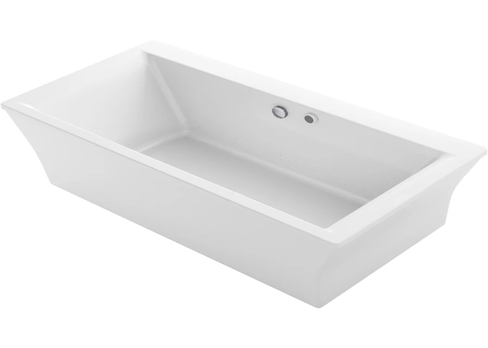 Freestanding Acrylic AirTub with Center Drain