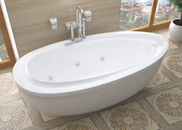 Freestanding Air-Jetted Bathtub