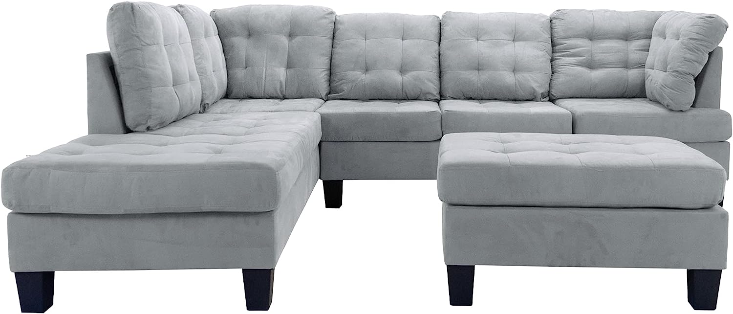 Homelegance Phelps Contemporary Microfiber Sectional Sofa ($819)