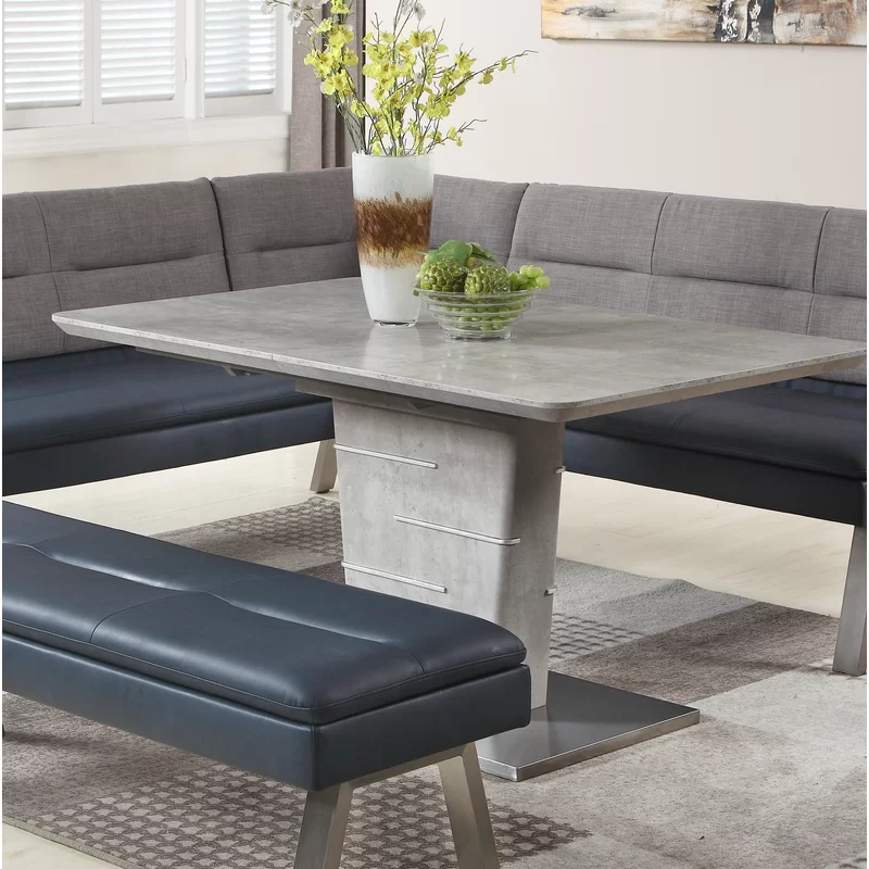 Industrial Style Extendable Dining Table