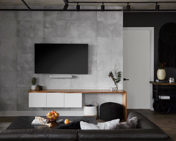 Industrial-Styled Accent Walls