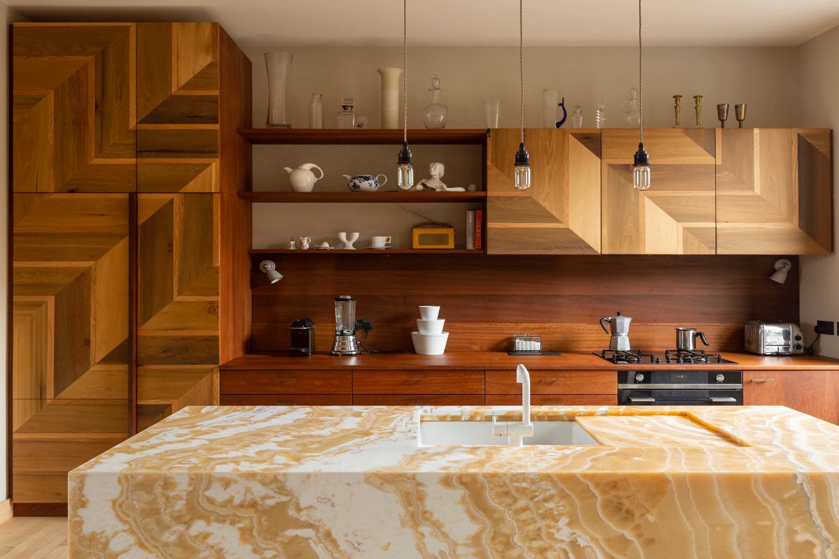 Kitchen of Patterns and Textures