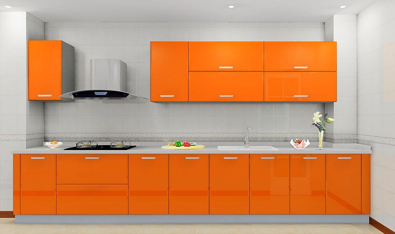 Orange Kitchen Cabinet Colour