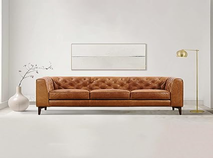 POLY & BARK Essex Leather Couch