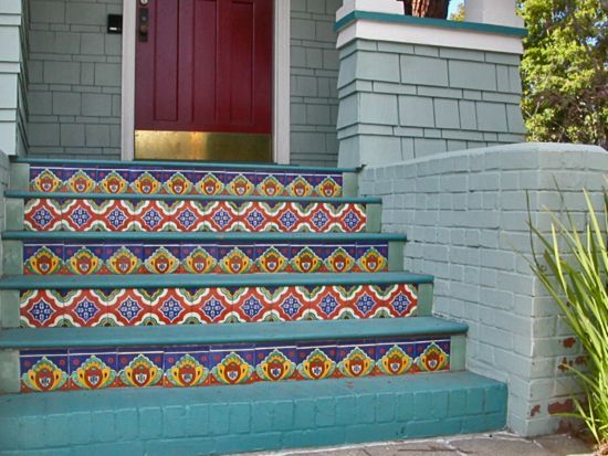 Poetic Tiled Stairs