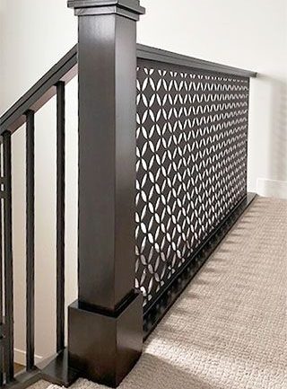 Railing with Mesh Panel