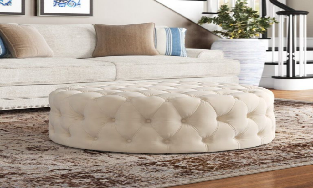 Round Cocktail Ottoman