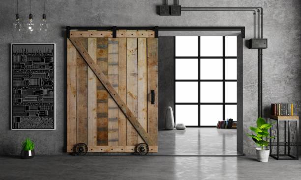 Rustic Barn Door Closet