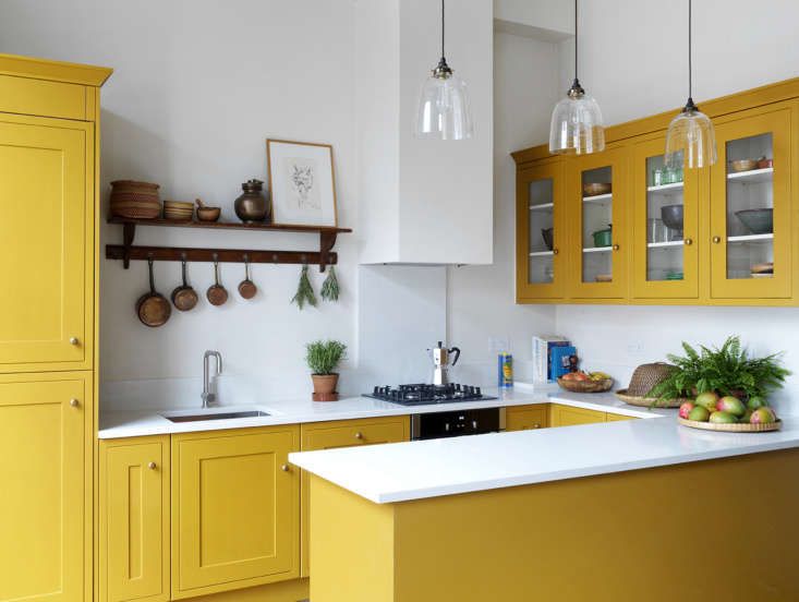 Sunny Yellow Kitchen Cabinet Colour