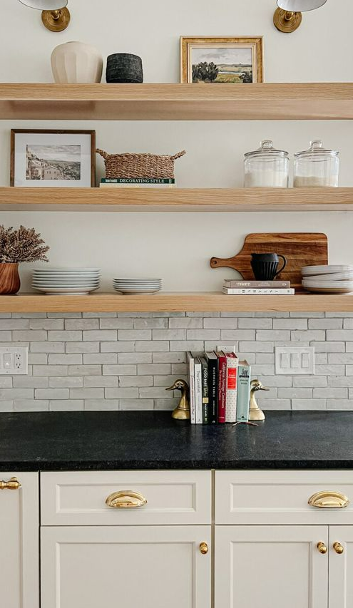 Turn Cabinets Into Open Shelves