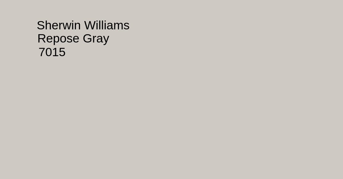 Why Repose Gray?