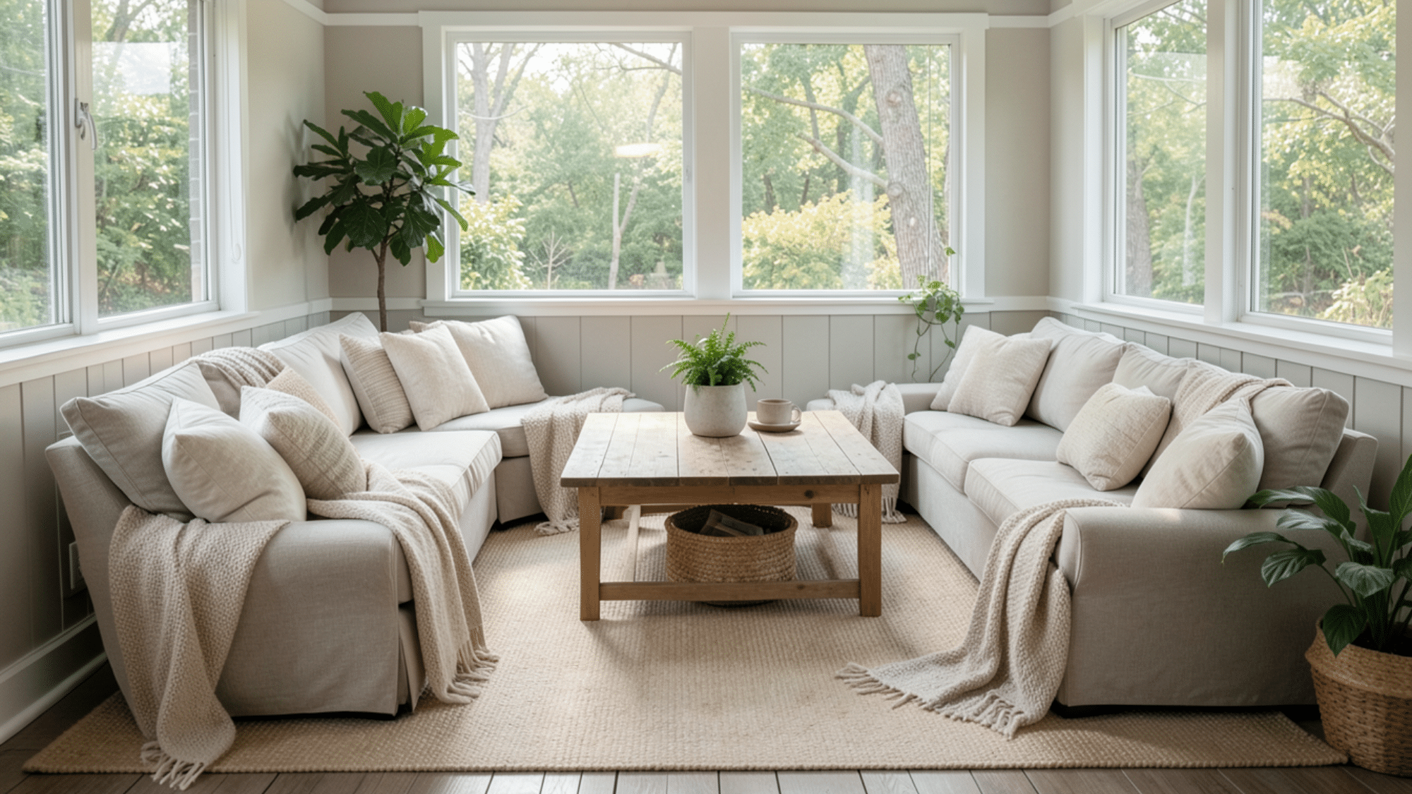 cozy porch with floor cushions and soft seating perfect enclosed porch ideas on a budget with relaxed layout