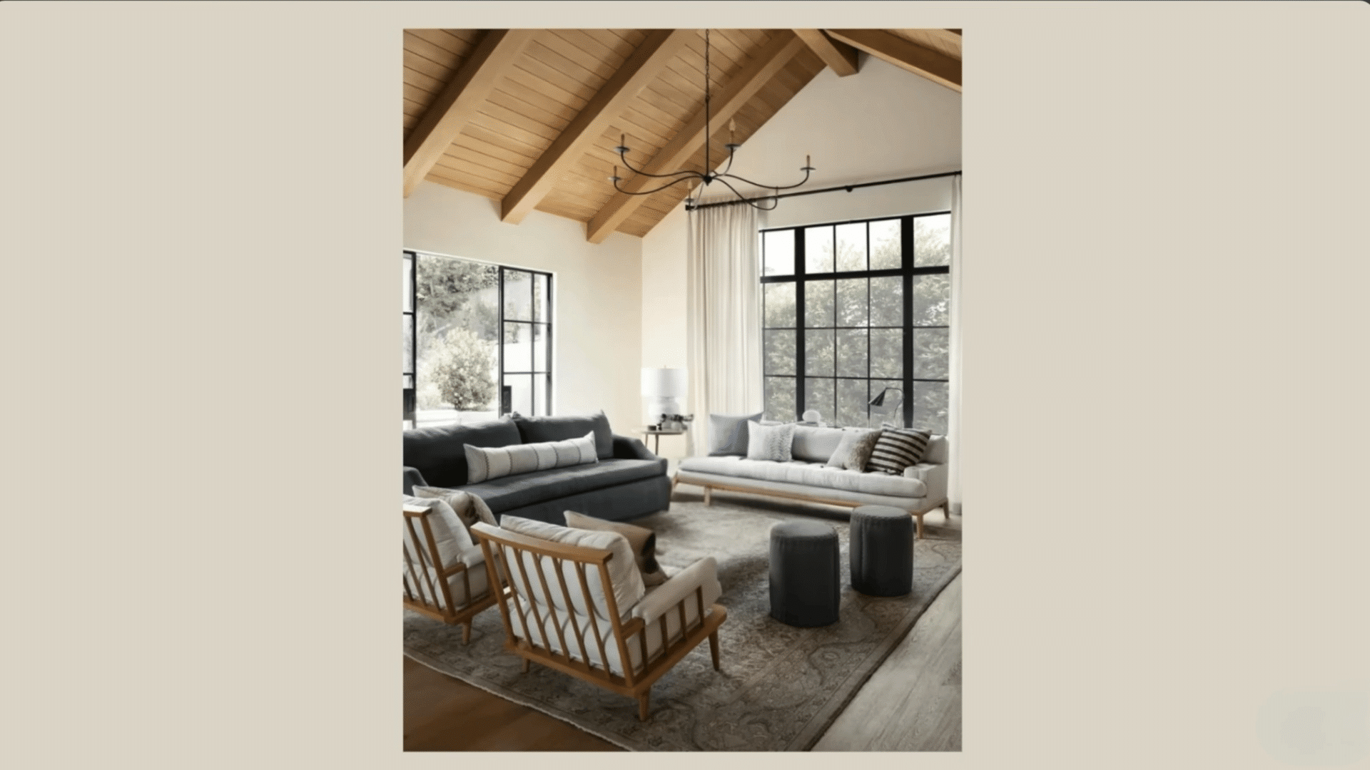 creating flexible seating layout with sofa chairs and center table for better use