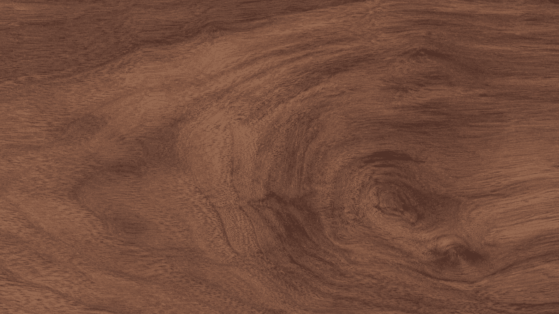 dark brown wood texture with flowing natural grain patterns and rounded knots across a polished surface