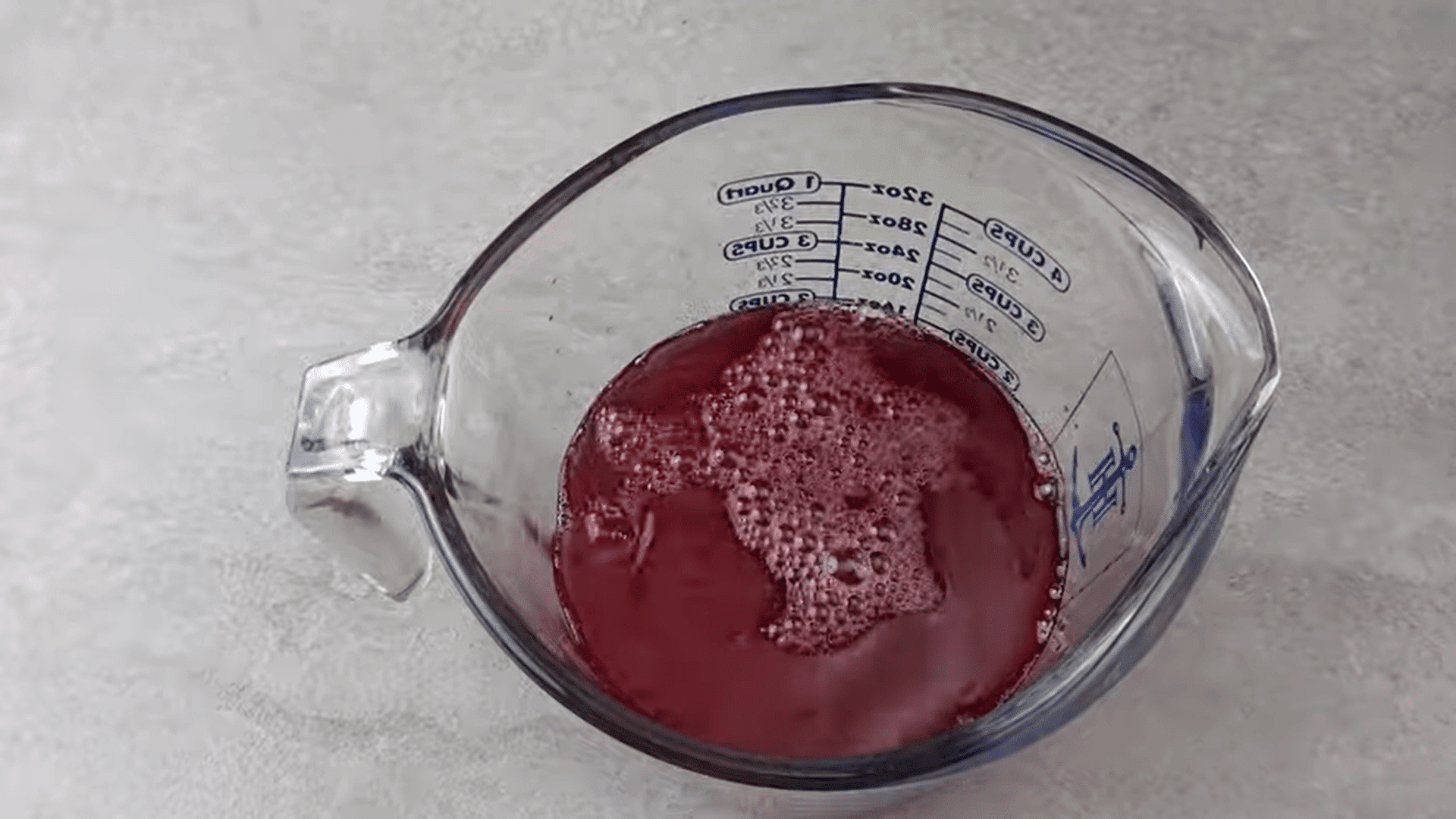 mix the lemon for pomegranate lemonade