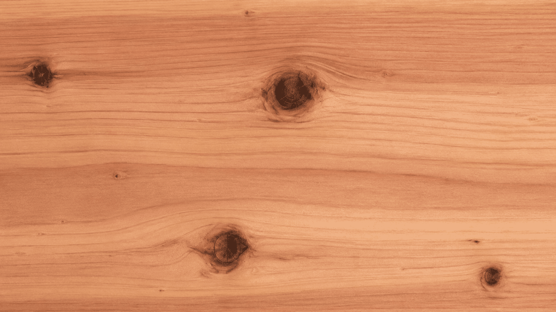 soft cedar wood texture with flowing horizontal grain lines and scattered dark knots across the smooth surface