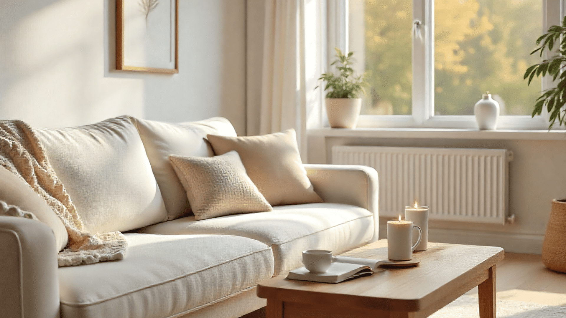 a scandinavian house interior design of living room