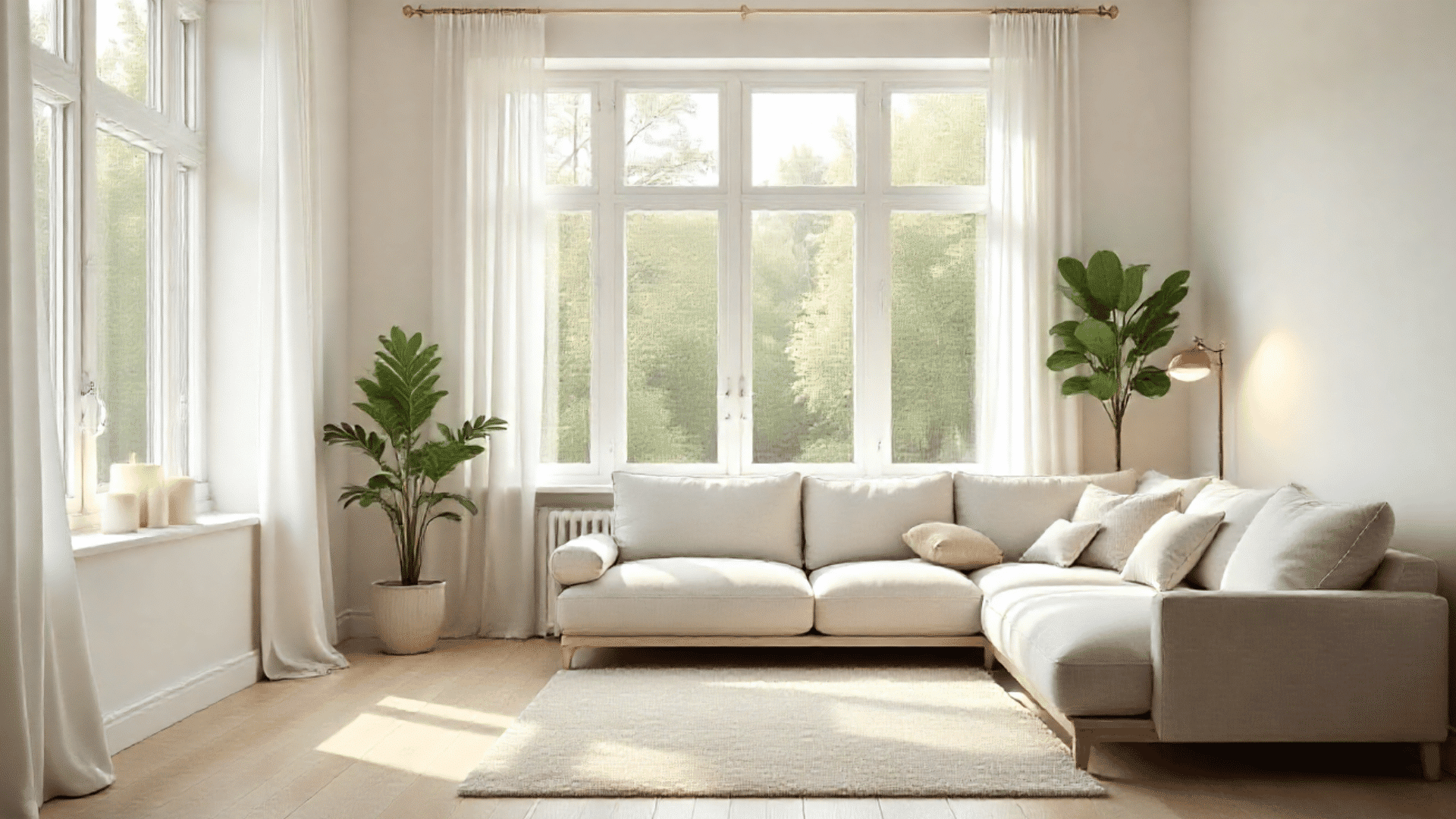 a scandinavian house interior design of sitting room
